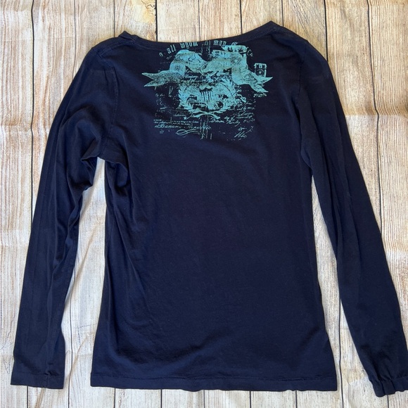 Banana Republic Classic Black Long Sleeve Tee - Picture 3 of 4